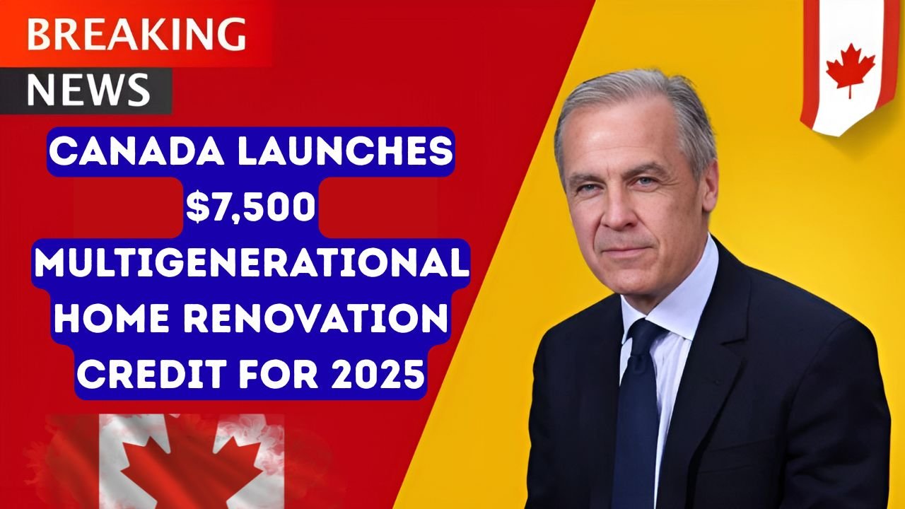 Breaking: Canada Launches $7,500 Multigenerational Home Renovation Credit for 2025