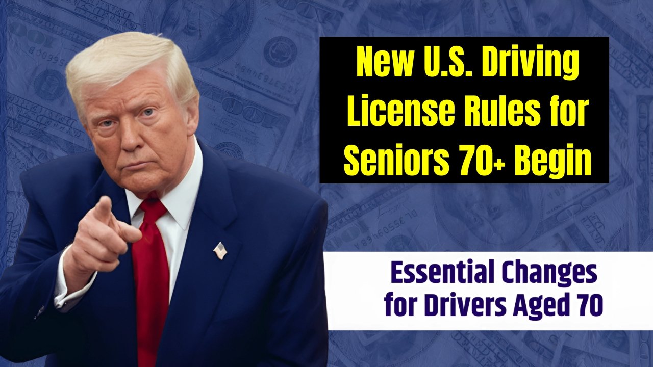 New U.S. Driving License Rules for Seniors 70+ Begin August 2025 – What to Know