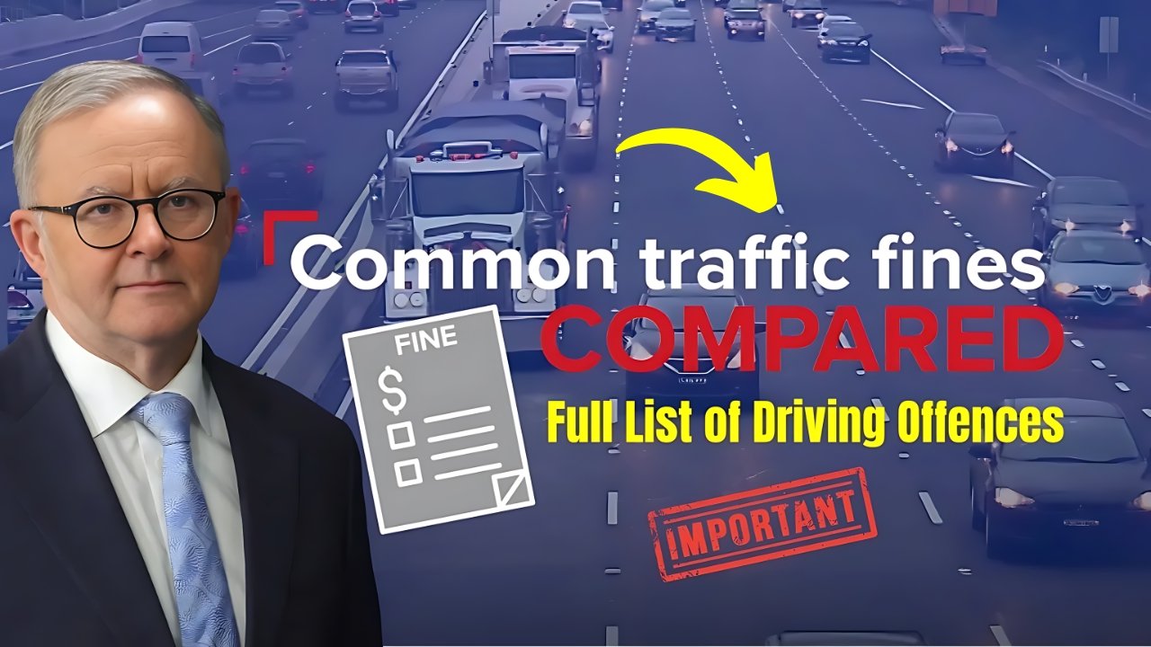 Full List of Driving Offences and Fines Every Motorist in Australia Must Know 2025